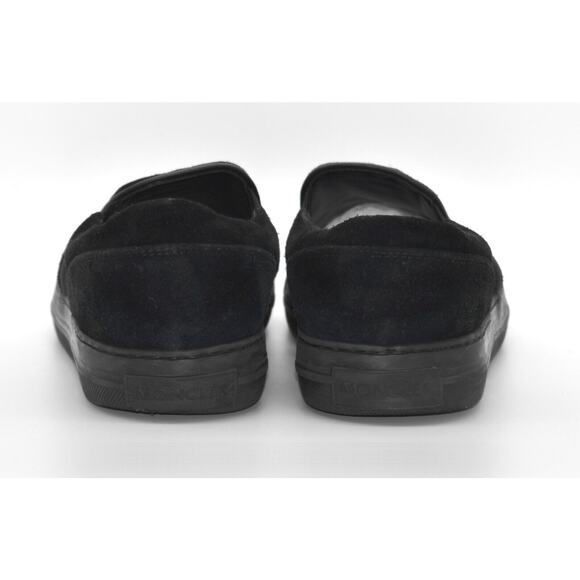 C6 Auth MONCLER Meredith Black Suede Slip On Sneaker Loafers Size 40 US 7 $395 - Picture 5 of 9